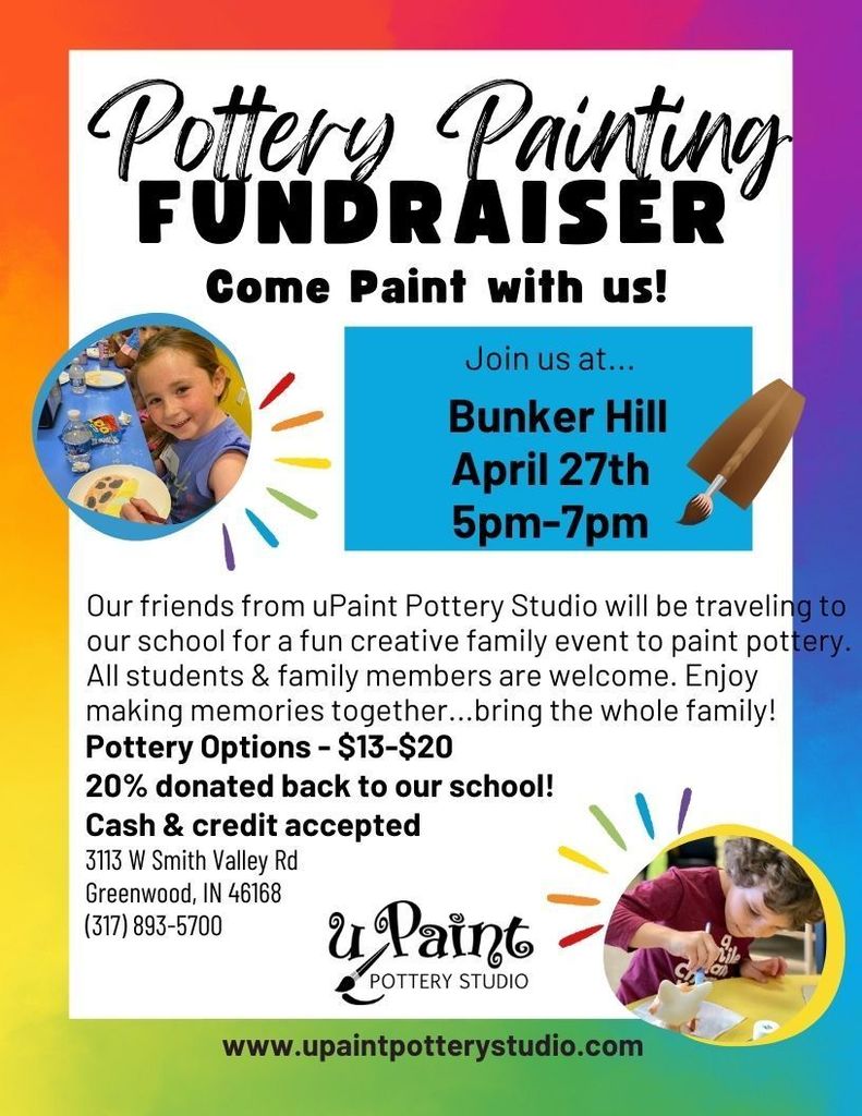 UPaint Pottery Information Sheet