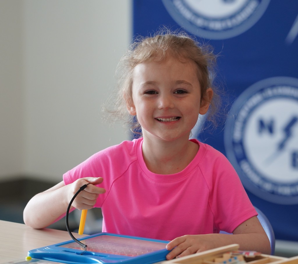 Smiling Kindergarten student