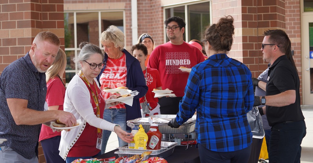 Kitley Staff at cookout