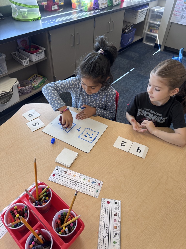 Mrs. Gorske's kindergarten students doing activities for National Kindergarten Day
