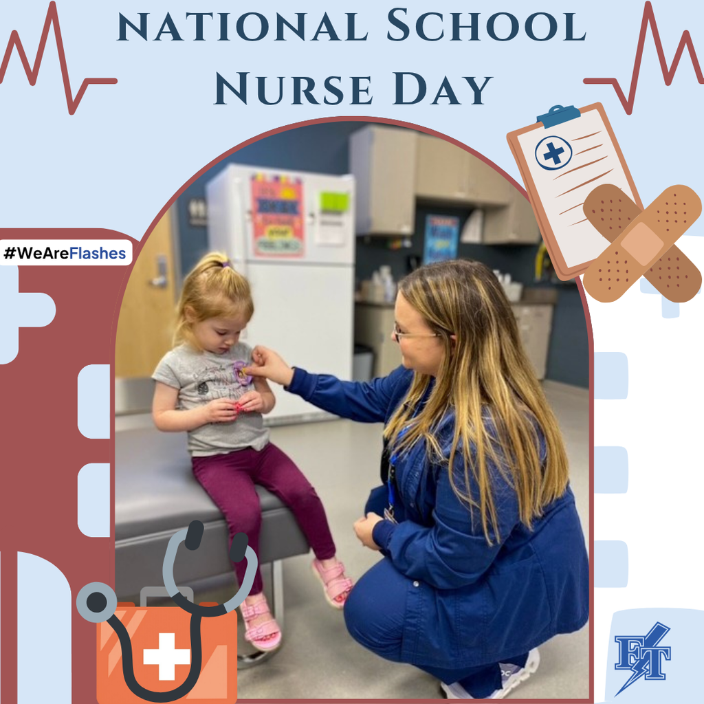 Nurse checking out a student for National School Nurses Day