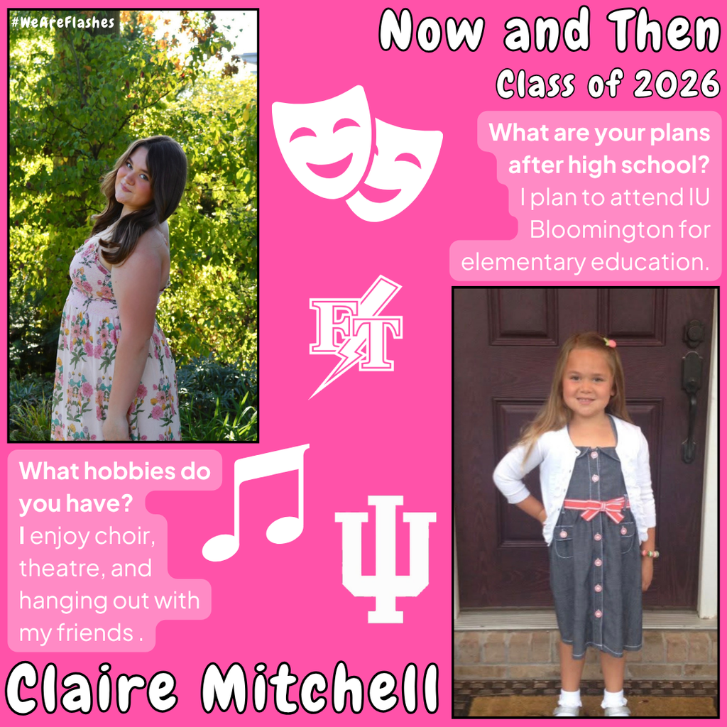 Claire Mitchell SEnior Now and Then