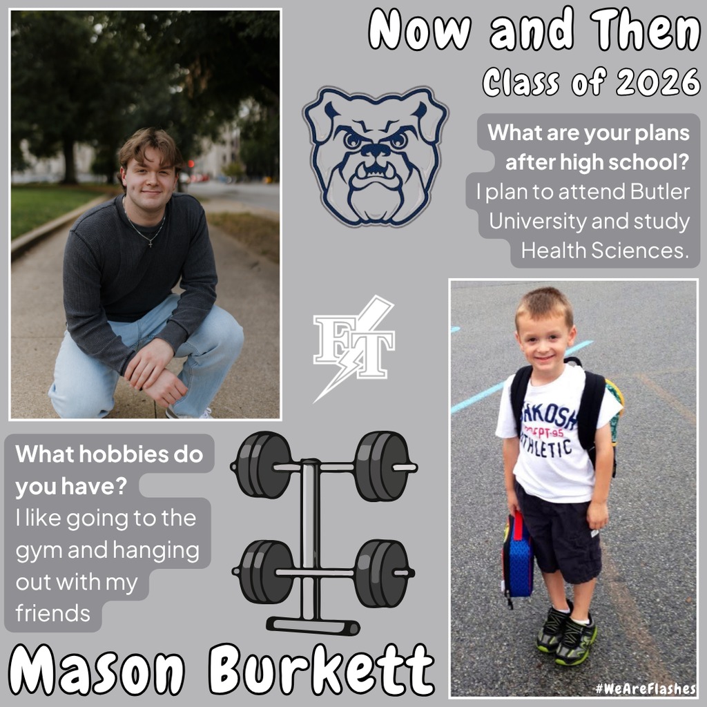 Mason Burkett Senior Now and then 