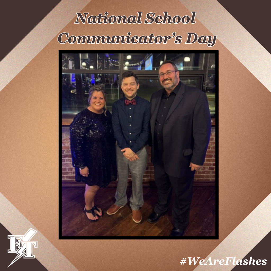 The communication team being recognized for National School Communicator's Day