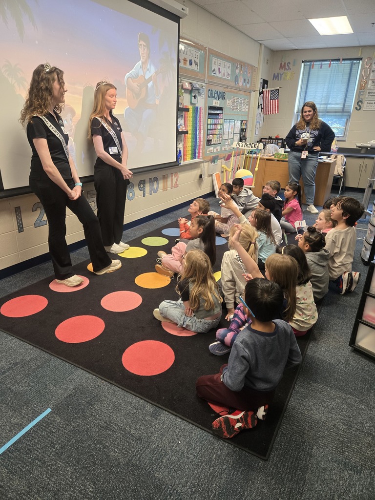 Indy 500 Princesses visiting the first grade classrooms