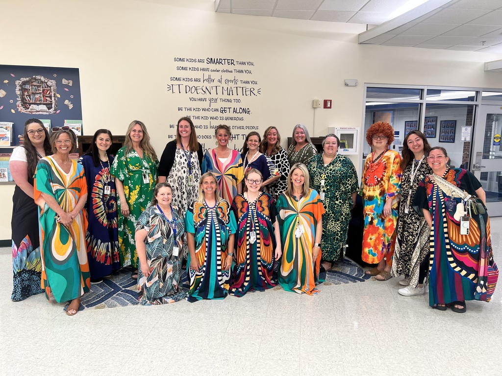Acton staff dressed in mauu mauus for Mauu Mauu Monday.