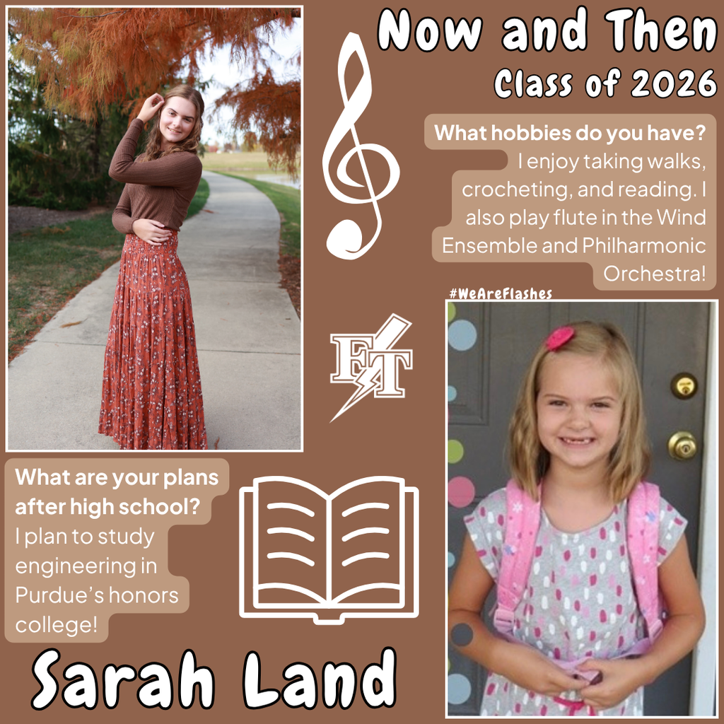 Sarah Land Senior Now and Then