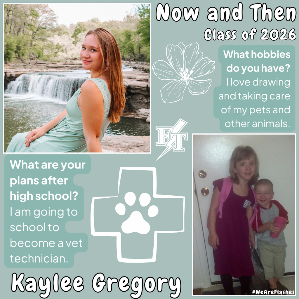 Kaylee Gregory Senior Now and Then