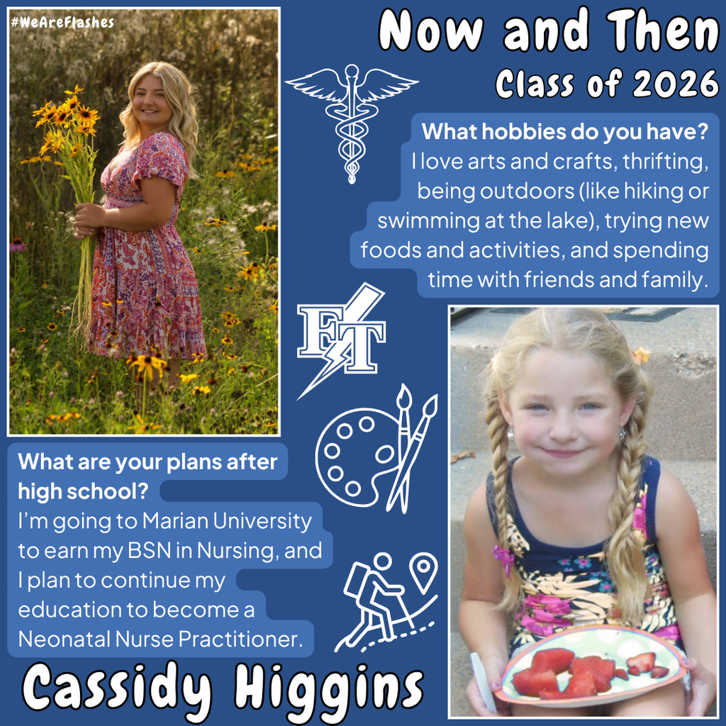 Cassidy Higgins Senior Now and Then