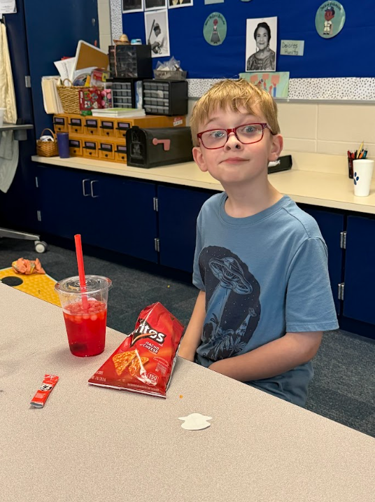 photo of the sip sip hooray party in second grade