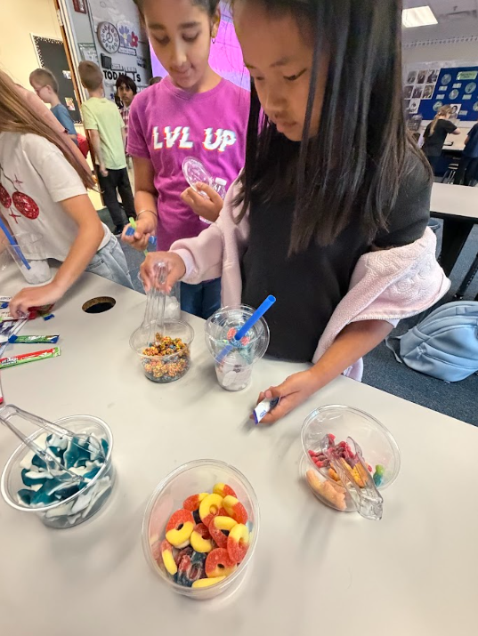 photo of the sip sip hooray party in second grade