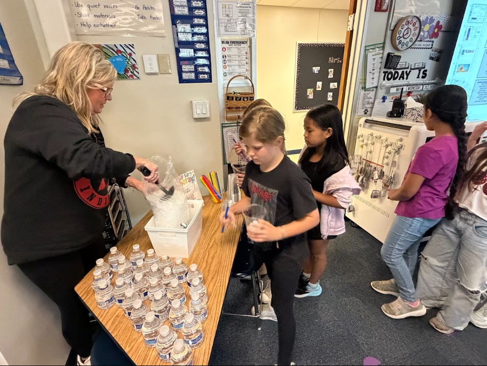 photo of the sip sip hooray party in second grade