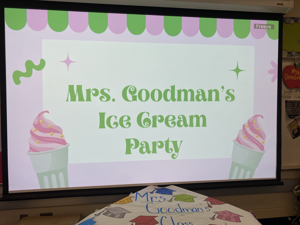 Mrs. Goodman's third grade class's ice cream reward