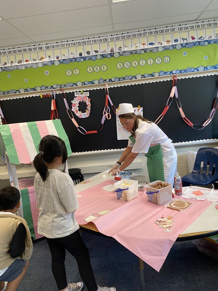 Mrs. Goodman's third grade class's ice cream reward