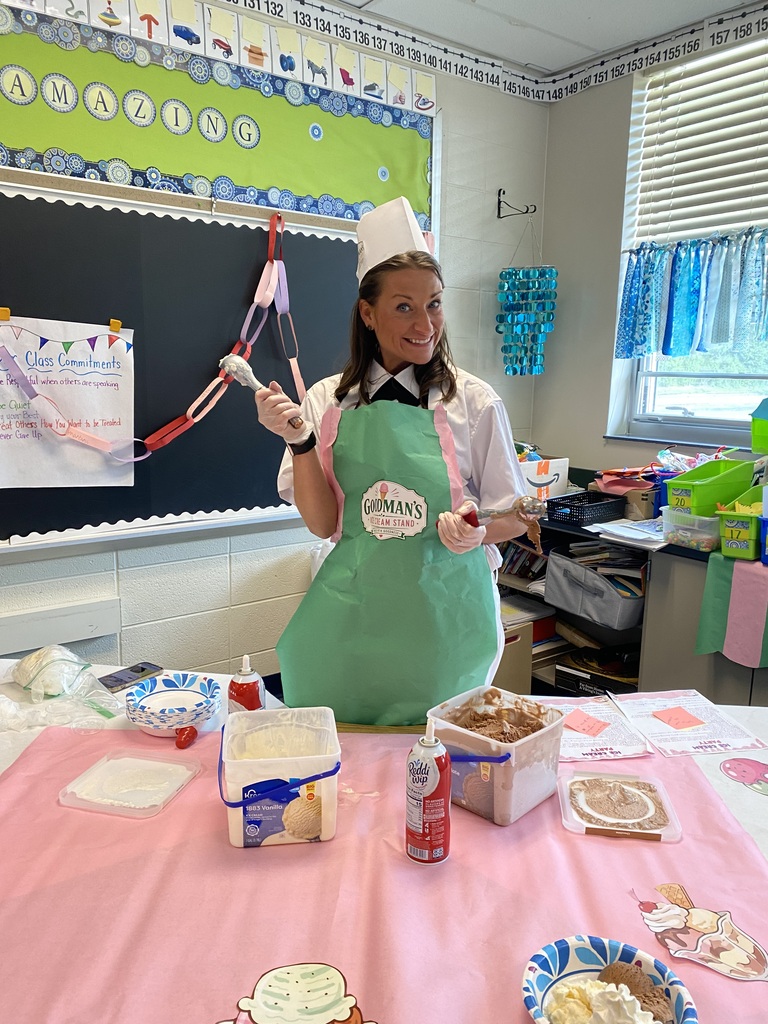 Mrs. Goodman's third grade class's ice cream reward