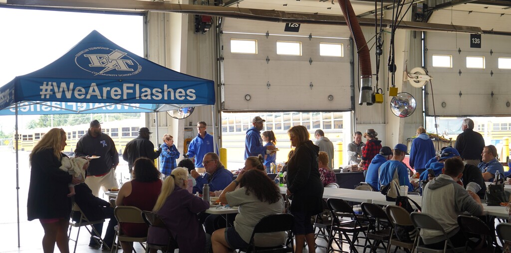 Transporation department at the cookout
