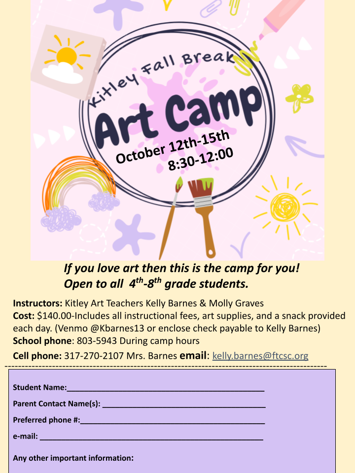 Art Camp Flyer