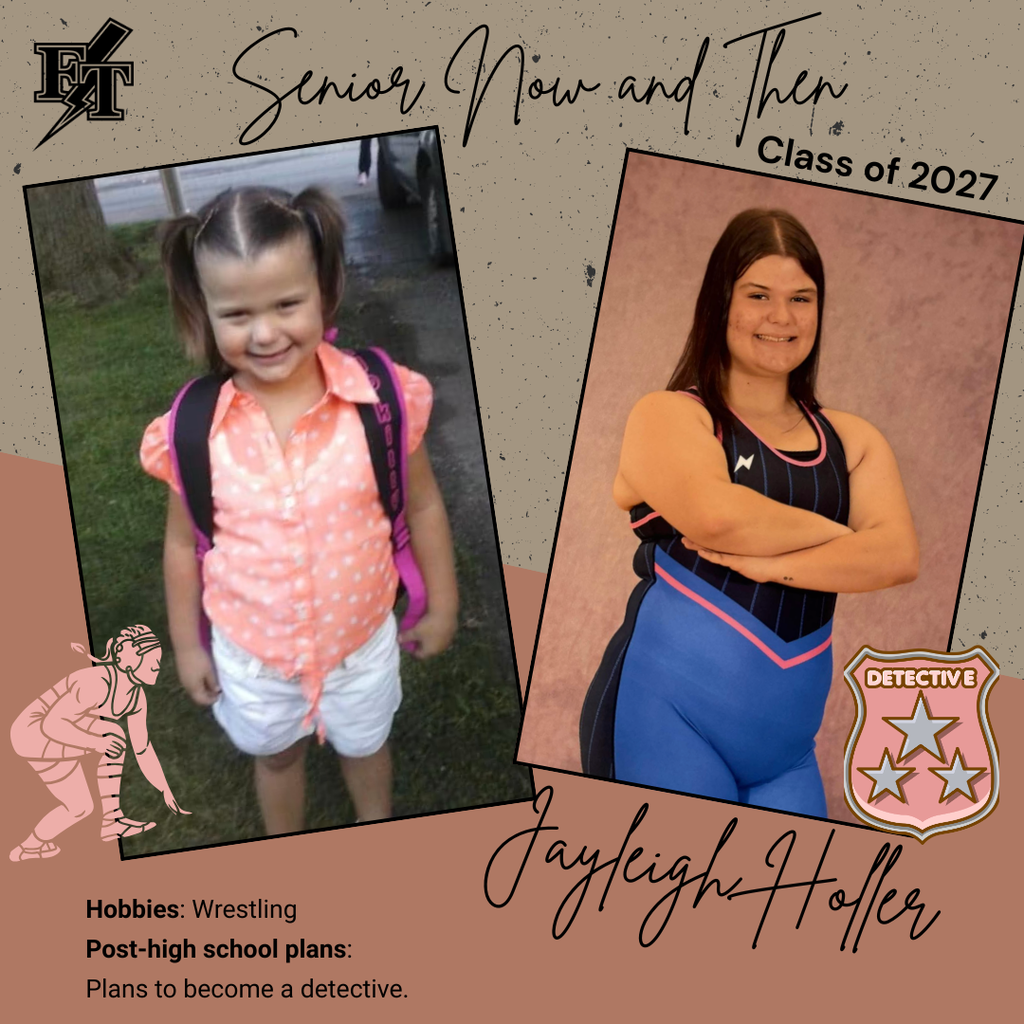 Jayleigh Holler Senior Now and then