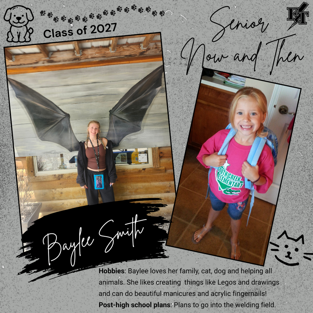 Baylee Smith Senior Now and Then