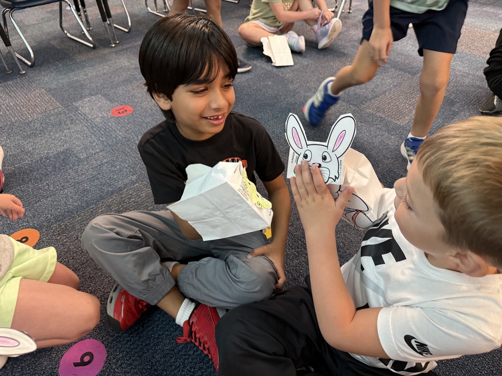 Mrs. Miller’s class had fun wrapping up CKLA’s Fables and Stories, by acting out “The Tortoise and the Hare”.