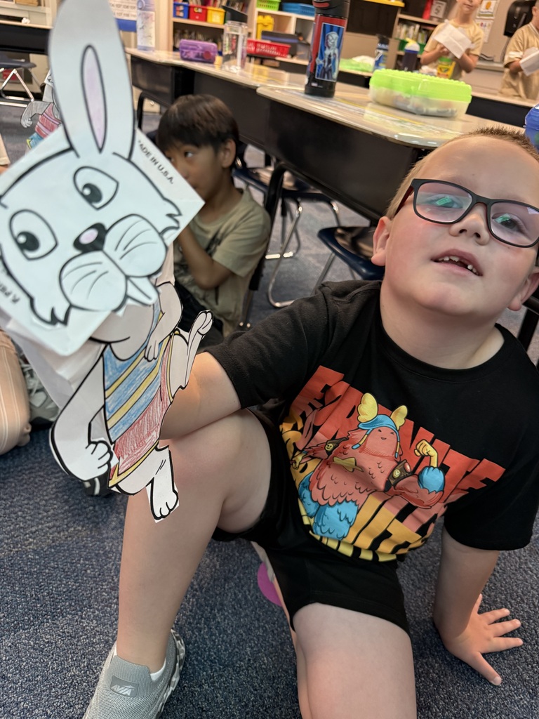 Mrs. Miller’s class had fun wrapping up CKLA’s Fables and Stories, by acting out “The Tortoise and the Hare”.