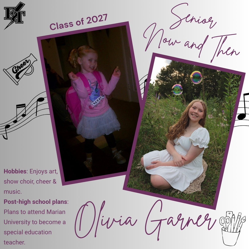 Oliva Garner Senior Now and Then