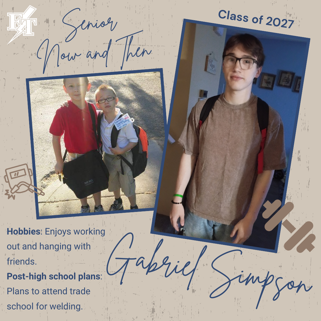 Gabriel Simpson Senior Now and THen