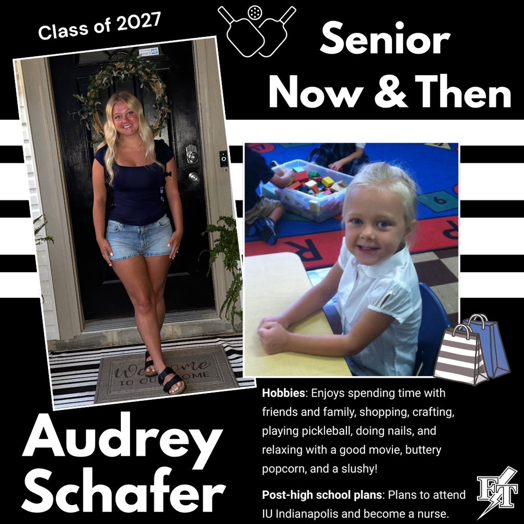 audrey Schafer Senior Now and Then