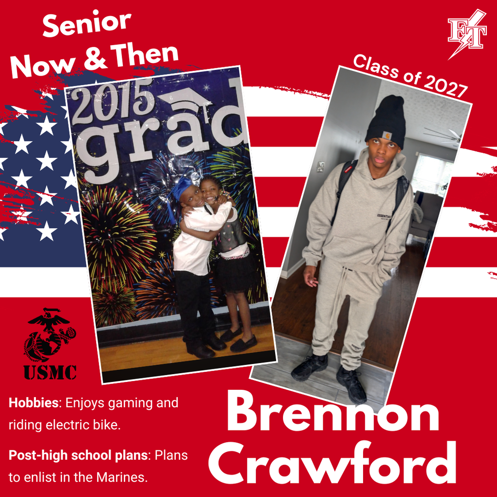 Brennon Crawford Senior Now and Then