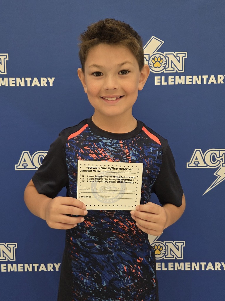 Student with Pawsitive Office Referral