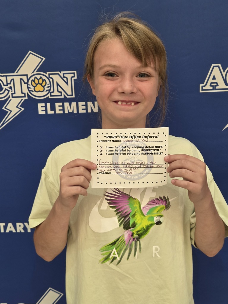 Student with Pawsitive Office Referral
