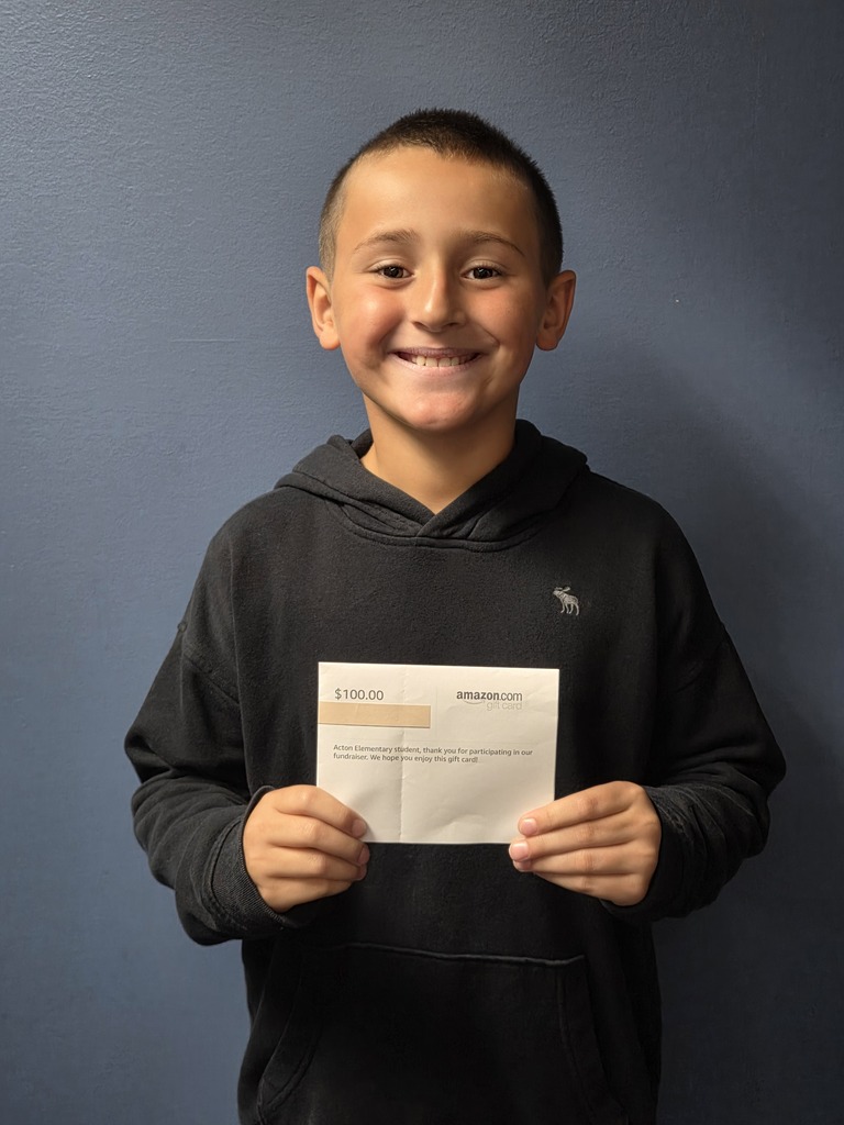 POP! Fundraiser Amazon Gift Card Winner