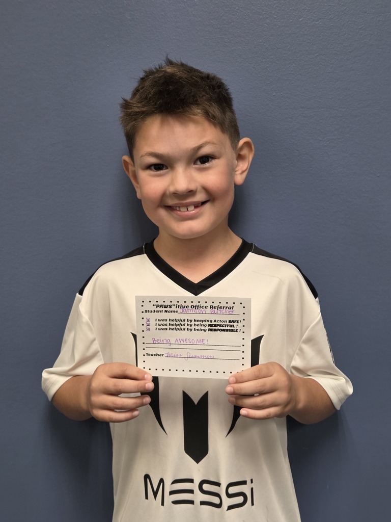 Student with Pawsitive Office Referral