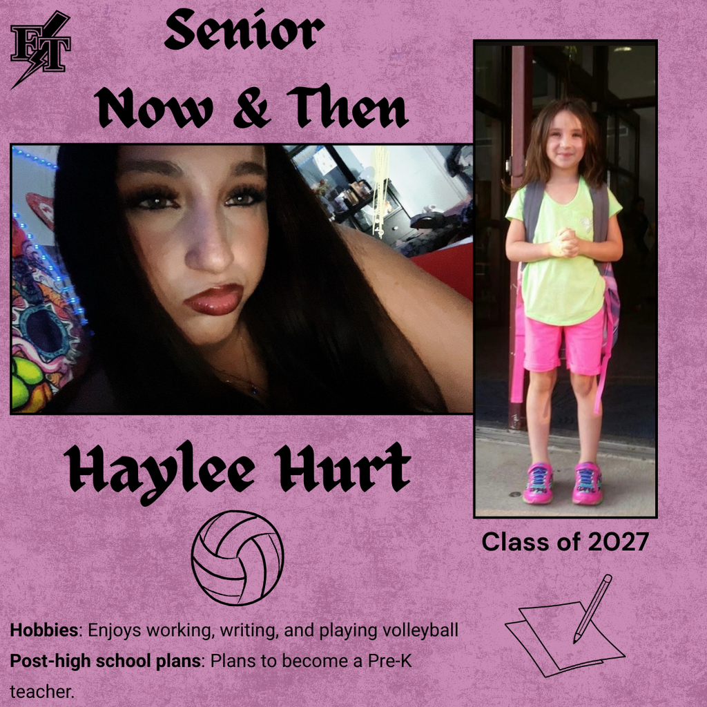 Haylee Hurt Senior Now and Then