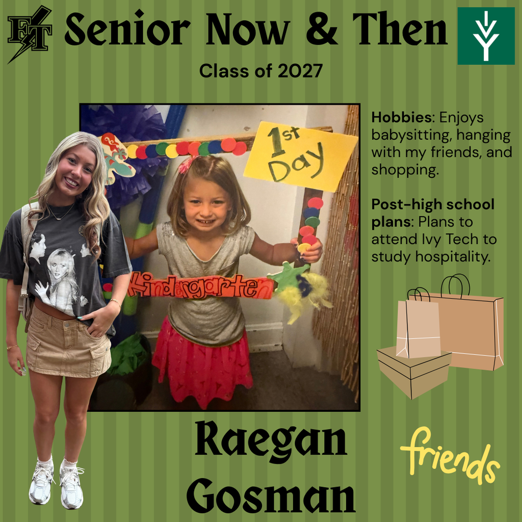 Raegan Gosman Senior Now and Then