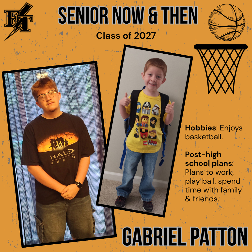 Gabriel Patton Senior Now and Then