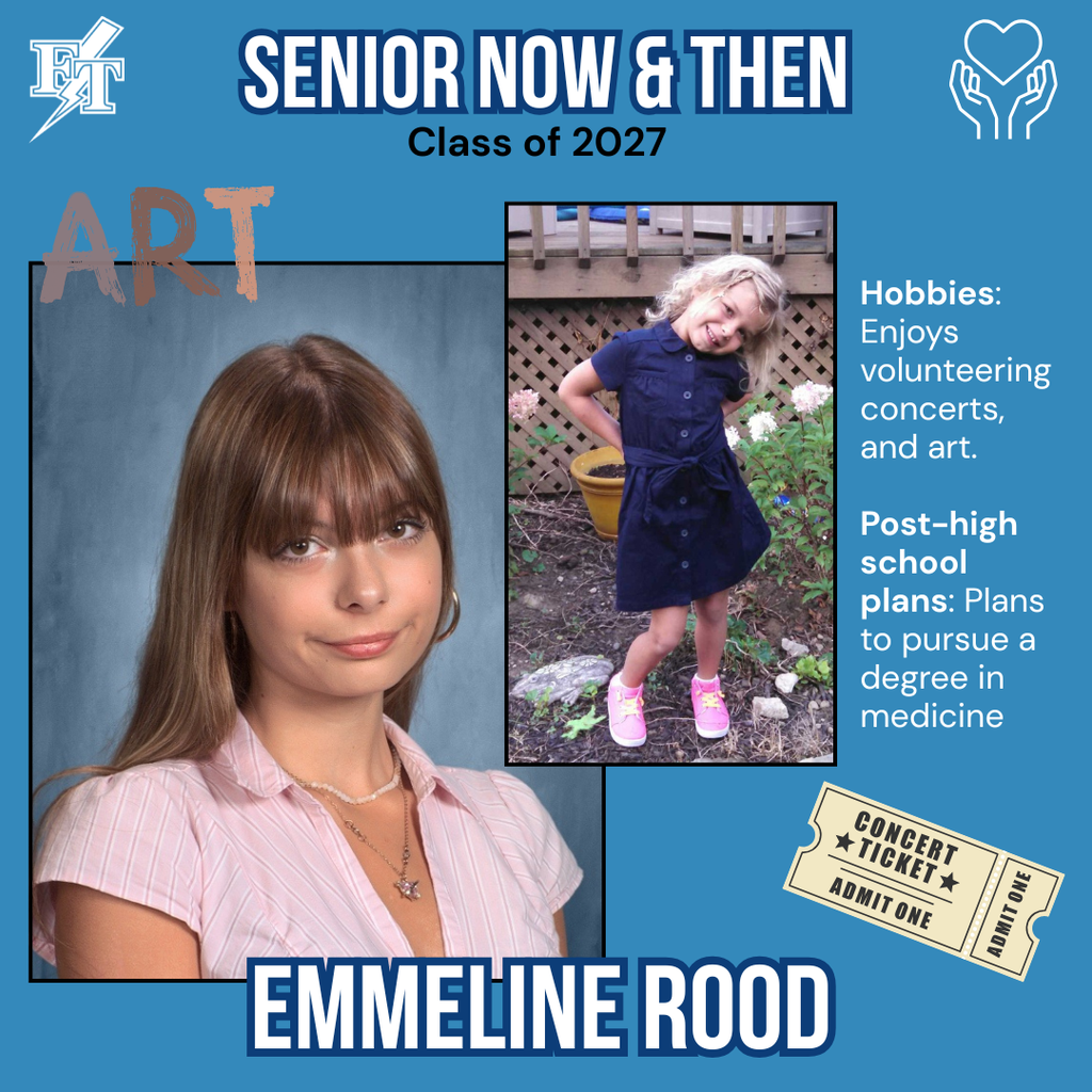 Emmeline Rood Senior Now and Then