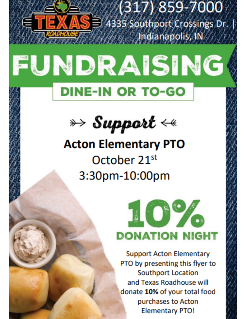 PTO Fundraiser for Texas Roadhouse