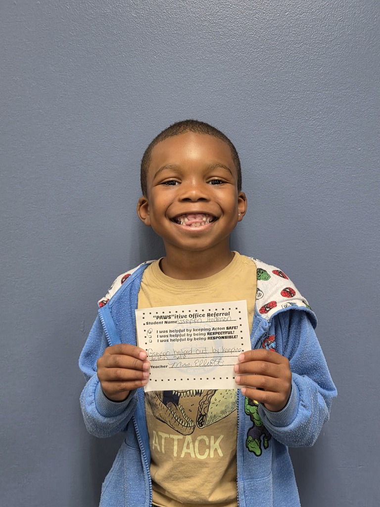 Student with Pawsitive Office Referral