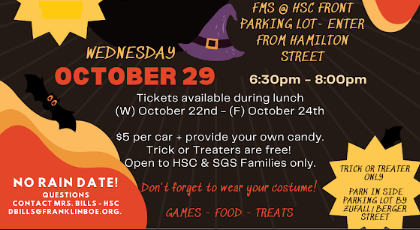 Trunk or Treat OCT 29 2025