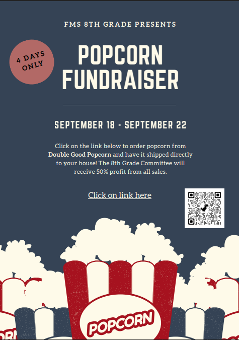 8th Grade Fundraiser: 9/18-22