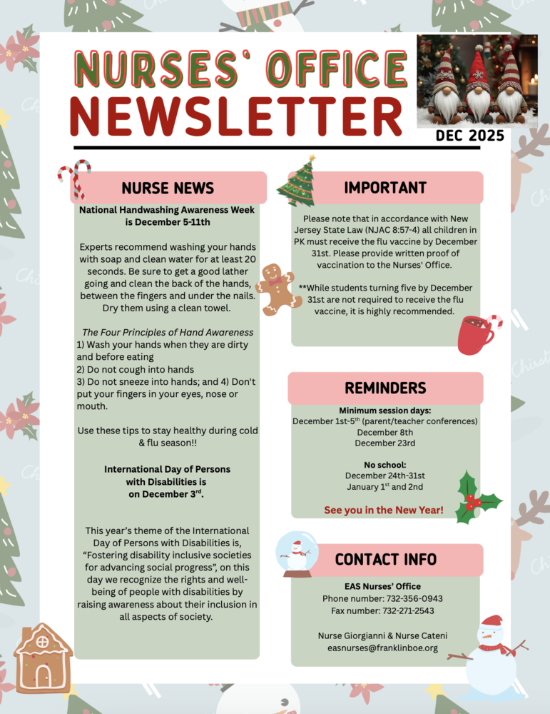 EAS Nurses Newsletter December 2025