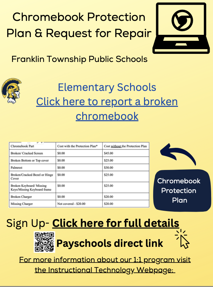 2025-2026 Chromebook Protection Plan and Repair Request Form
