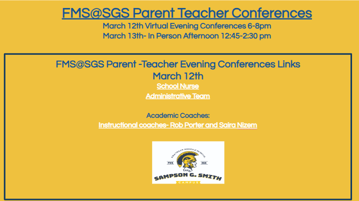Parent Conferences MAR 2026