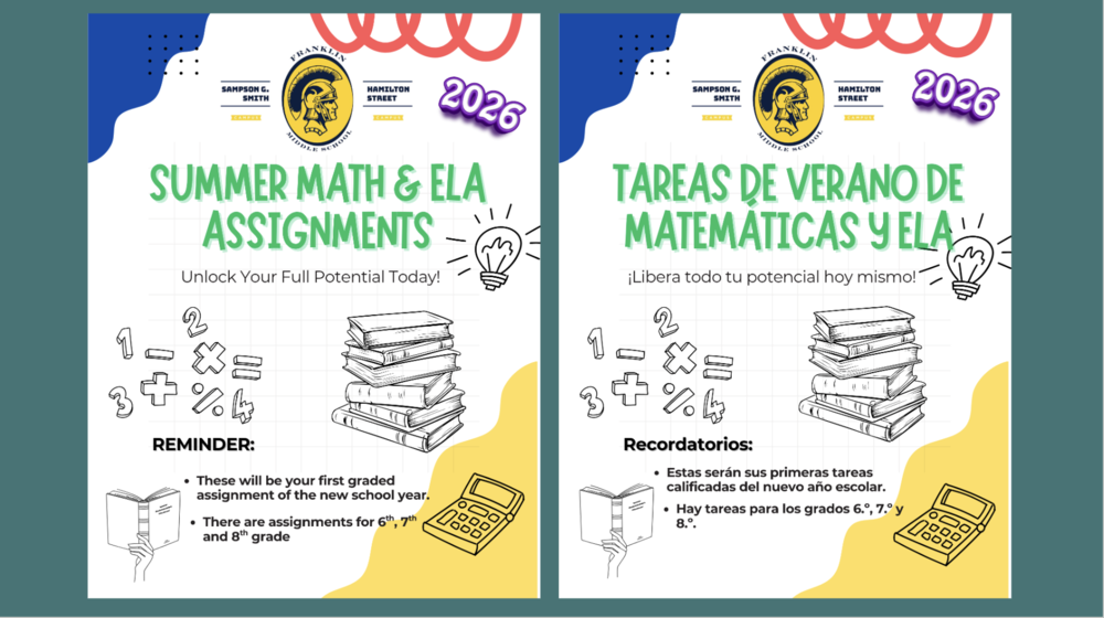 Summer 2026 Math and ELA Assignments