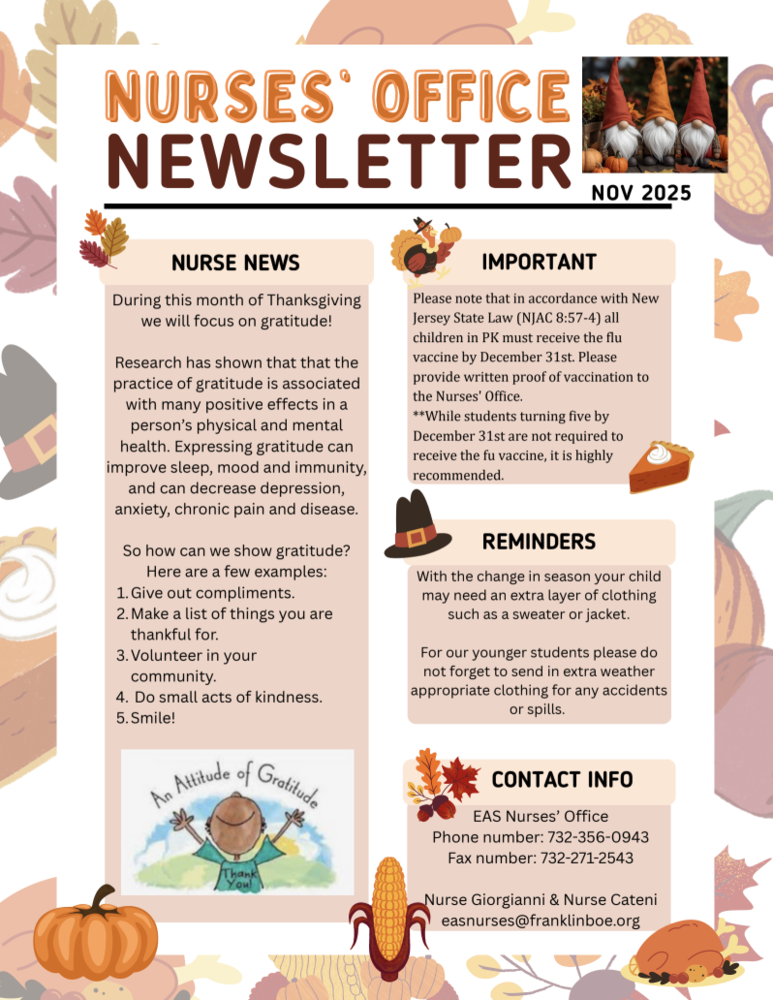 Nurse Newsletter for November