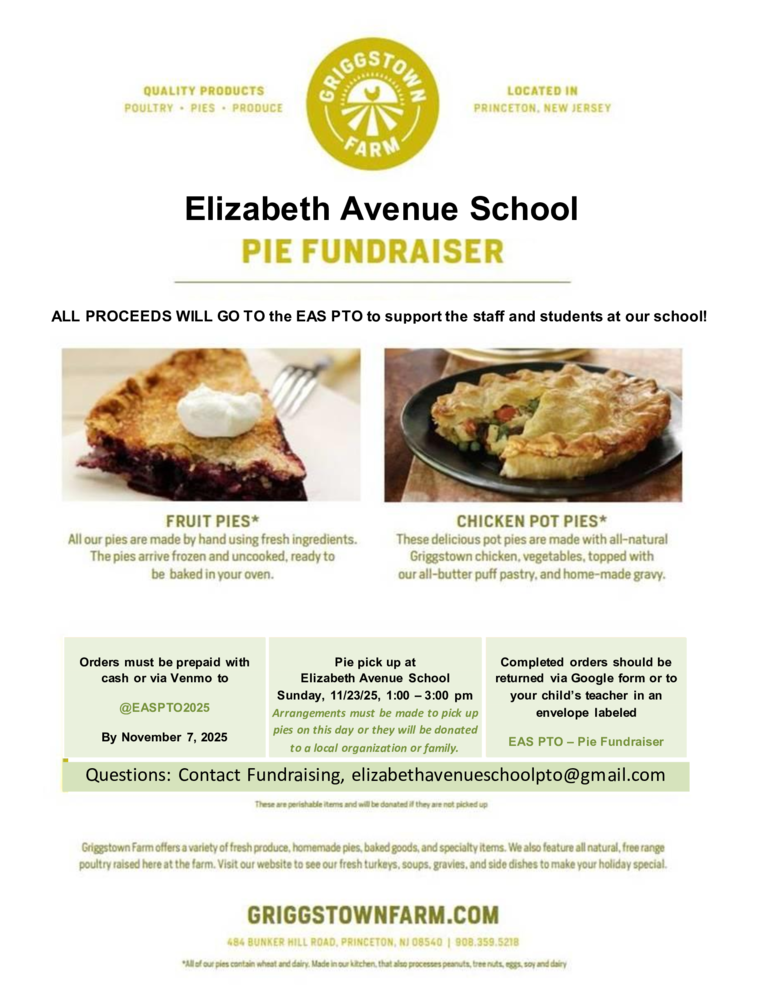 EAS Pie Order Form