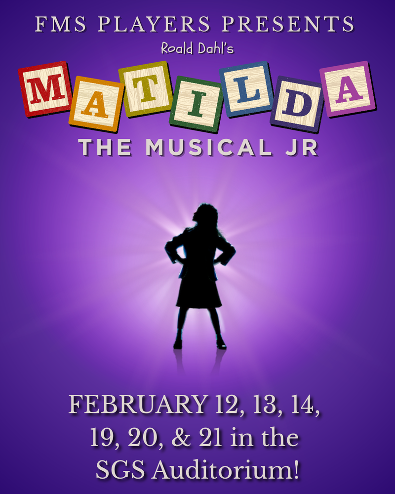 SAVE THE DATE Matilda the Musical Jr OCT 2026