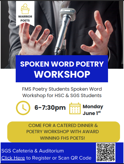 Spoken Word Poetry Workshop (JUN 1)