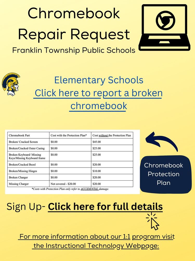 Chromebook Repair Request